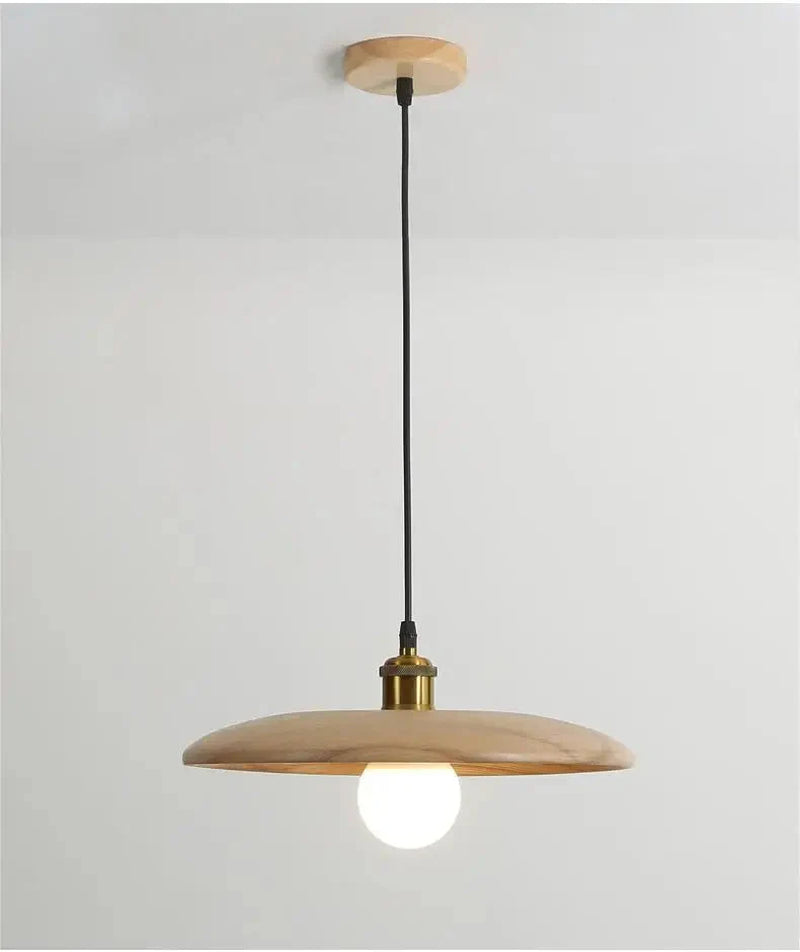Rustic Wooden Pendant Light