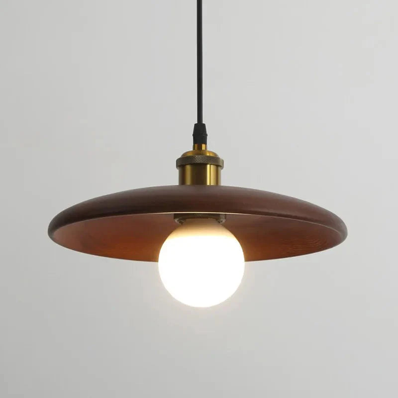 Rustic Wooden Pendant Light