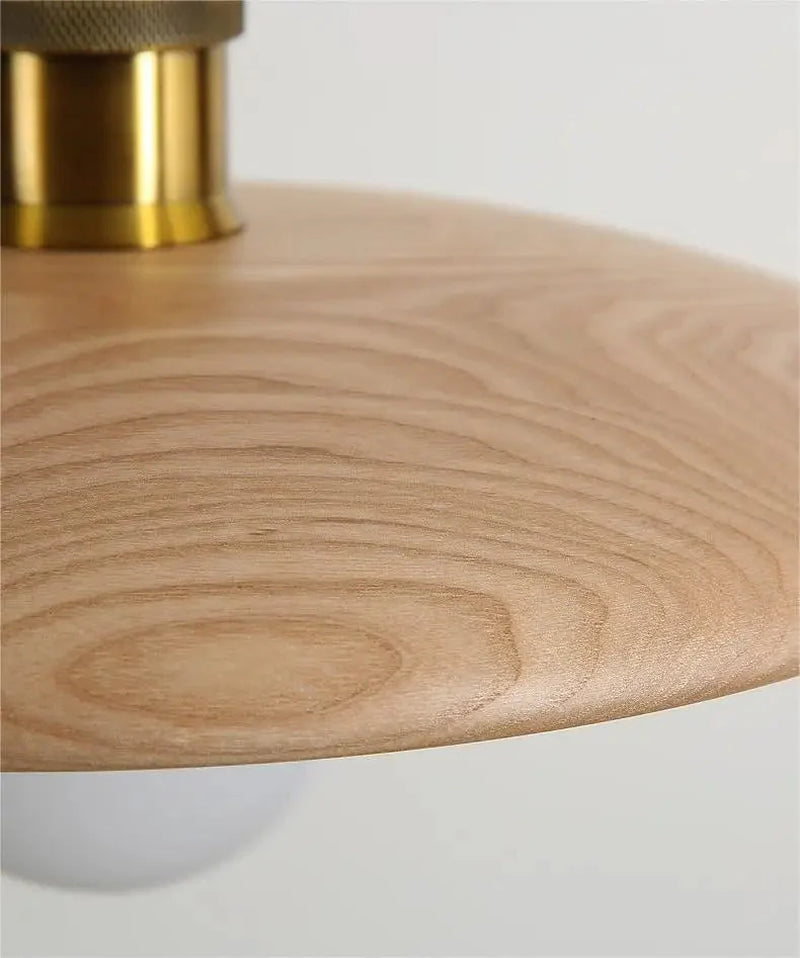 Rustic Wooden Pendant Light