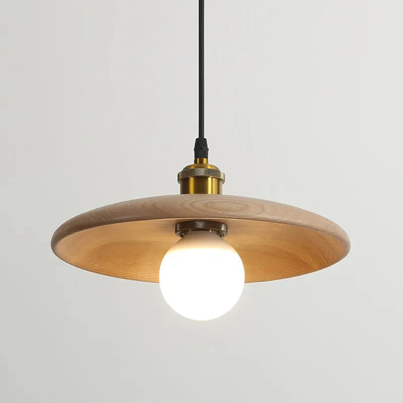 Rustic Wooden Pendant Light