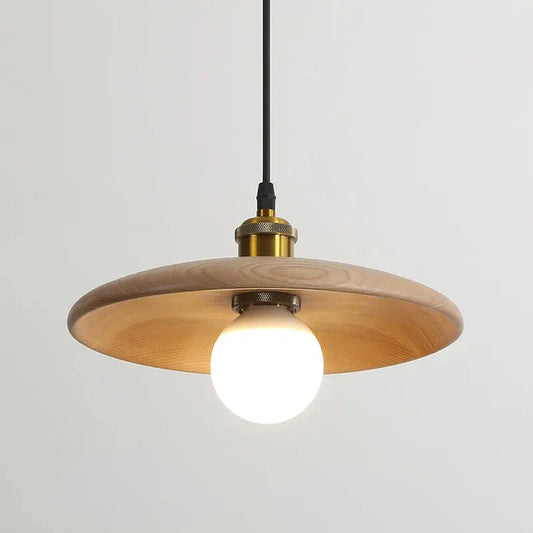 Rustic Wooden Pendant Light