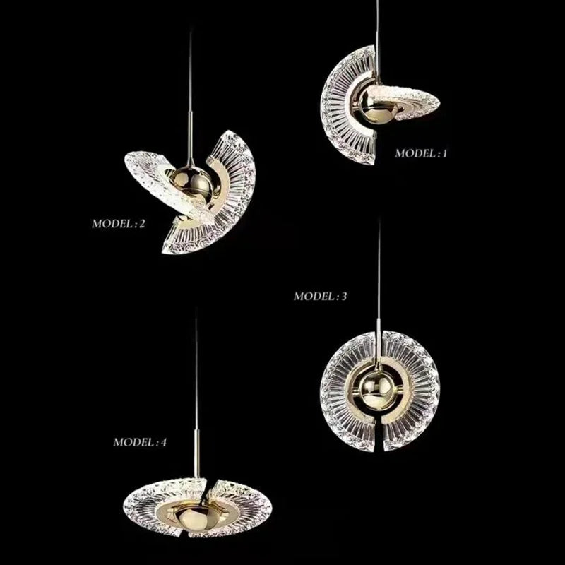 Nordic Rotatable LED Pendant Light – Modern Round Ceiling Fixture for Stylish Interiors