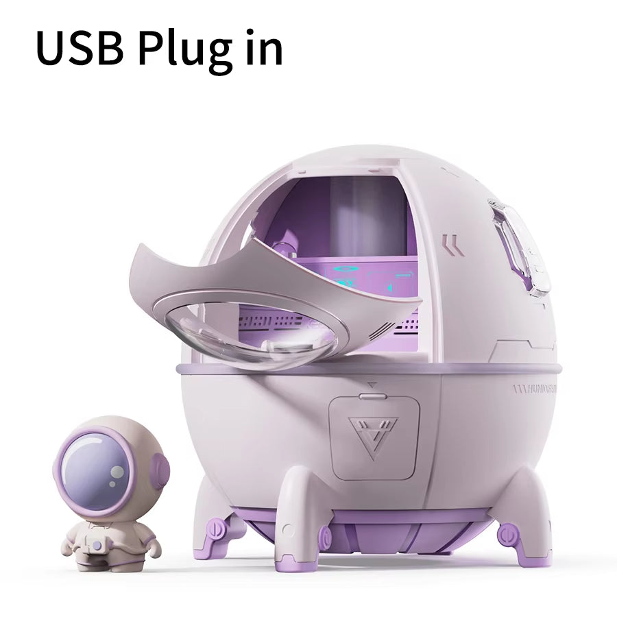 Space Capsule Humidifier – Fresh Air, Cozy Glow, Anywhere You Go ✨