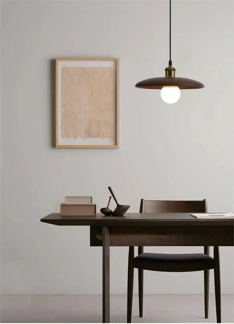 Rustic Wooden Pendant Light