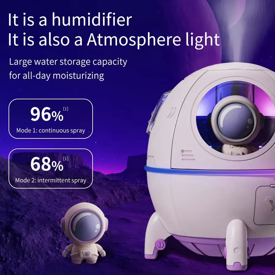 Space Capsule Humidifier – Fresh Air, Cozy Glow, Anywhere You Go ✨