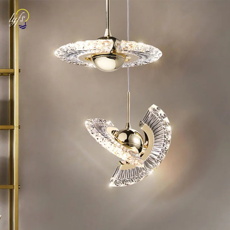Nordic Rotatable LED Pendant Light – Modern Round Ceiling Fixture for Stylish Interiors